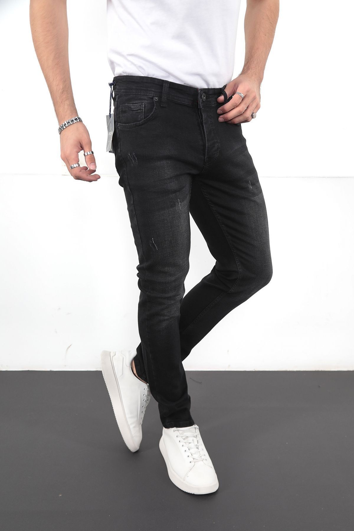 Erkek Likralı Denim Skinny Fit Jeans