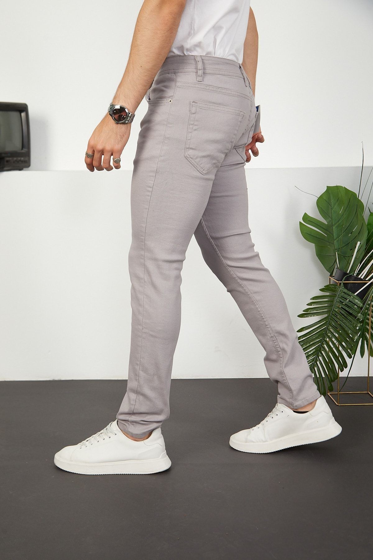 Likralı Slim Fit Jeans Erkek Kot Pantolon