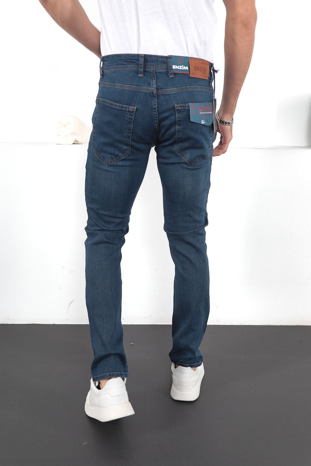 Erkek Likralı Denim Regular Fit Jeans