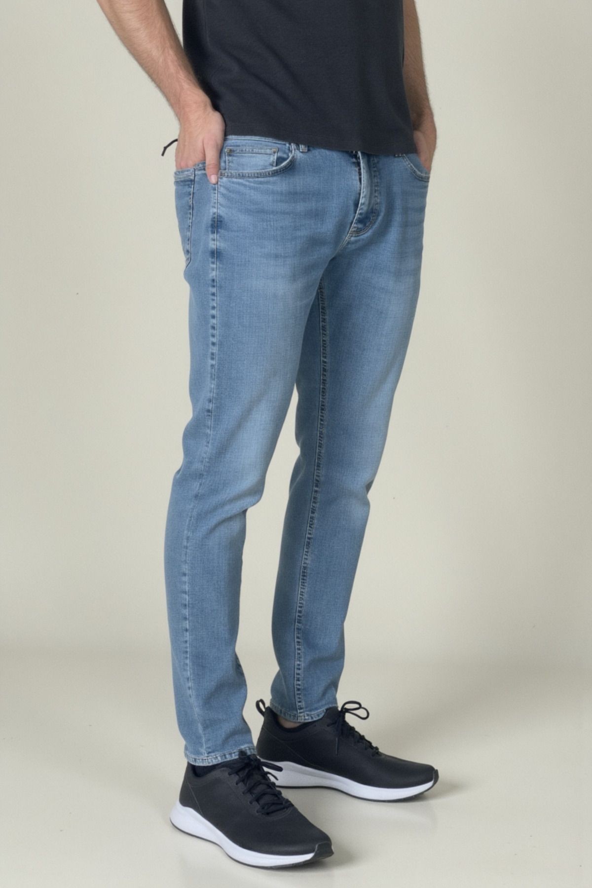 Erkek Likralı Denim Regular Fit Jeans