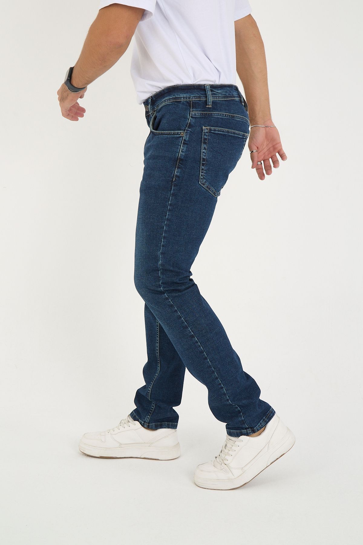 Erkek Likralı Denim Regular Fit Jeans