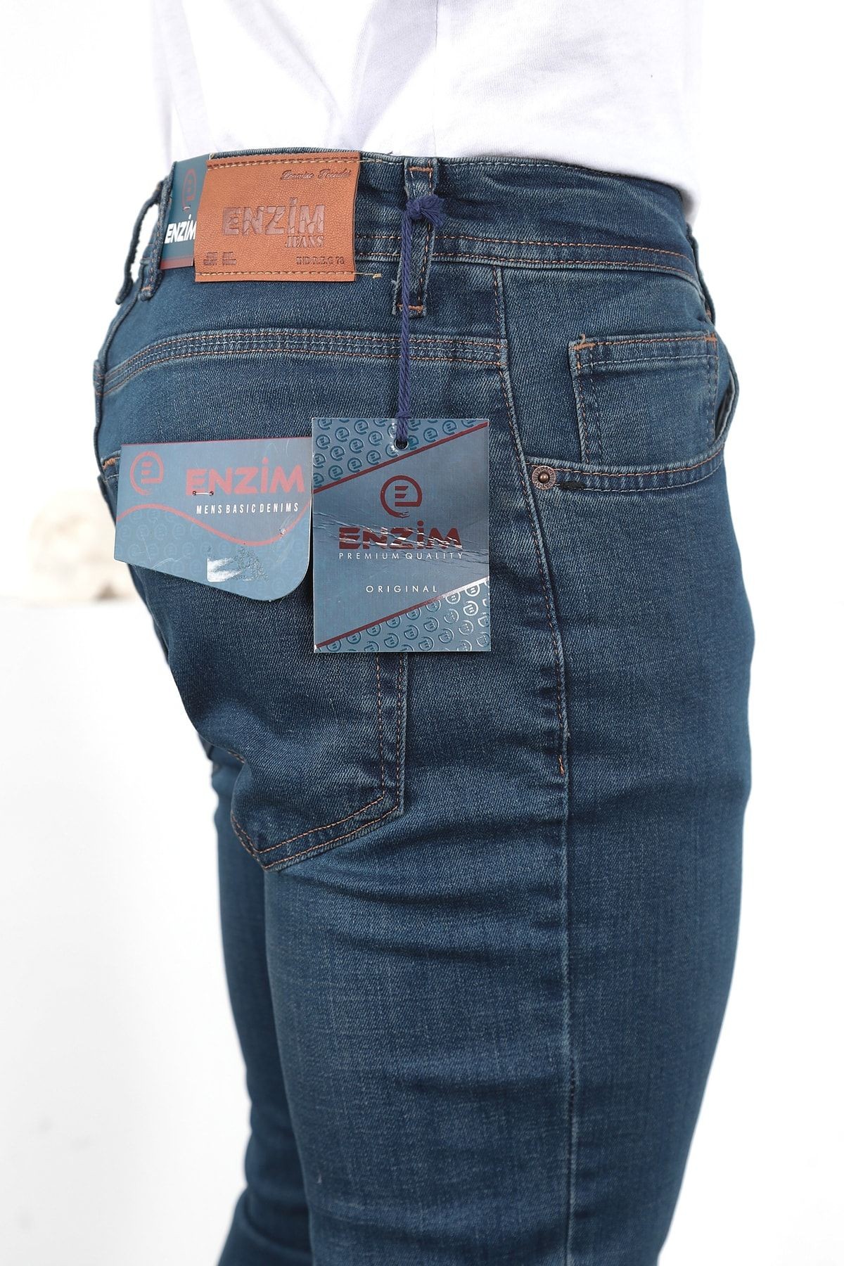 Erkek Likralı Denim Regular Fit Jeans