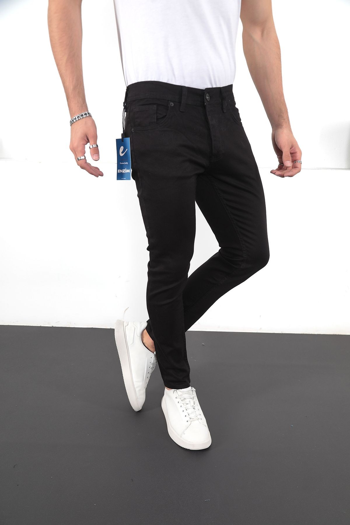 Erkek Likralı Denim Slim Fit Jeans