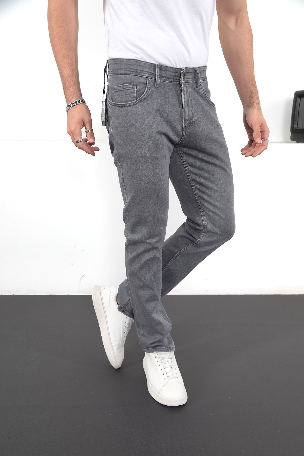 Erkek Likralı Denim Regular Fit Jeans