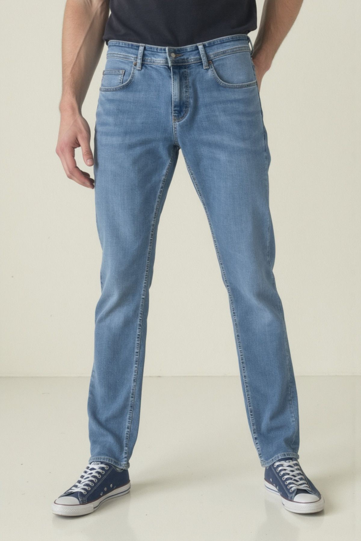 Erkek Likralı Denim Regular Fit Jeans