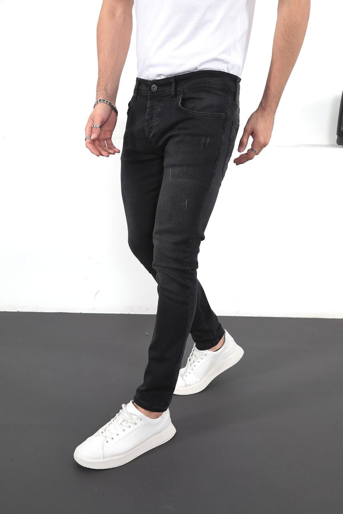 Erkek Likralı Denim Skinny Fit Jeans