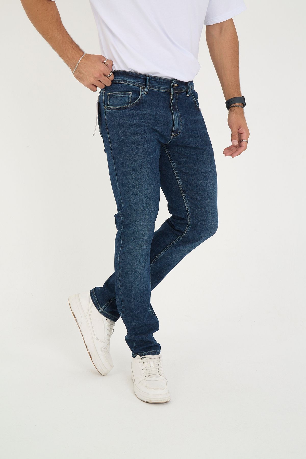 Erkek Likralı Denim Regular Fit Jeans