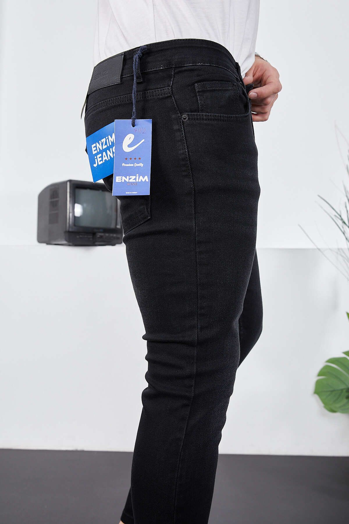 Erkek Likralı Denim Skinny Fit Süper Dar Jeans