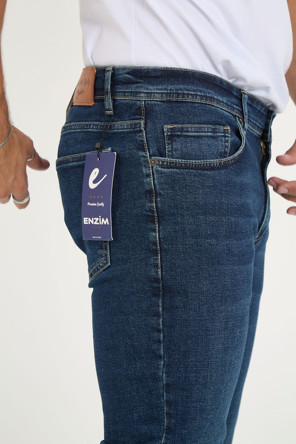 Erkek Likralı Denim Regular Fit Jeans