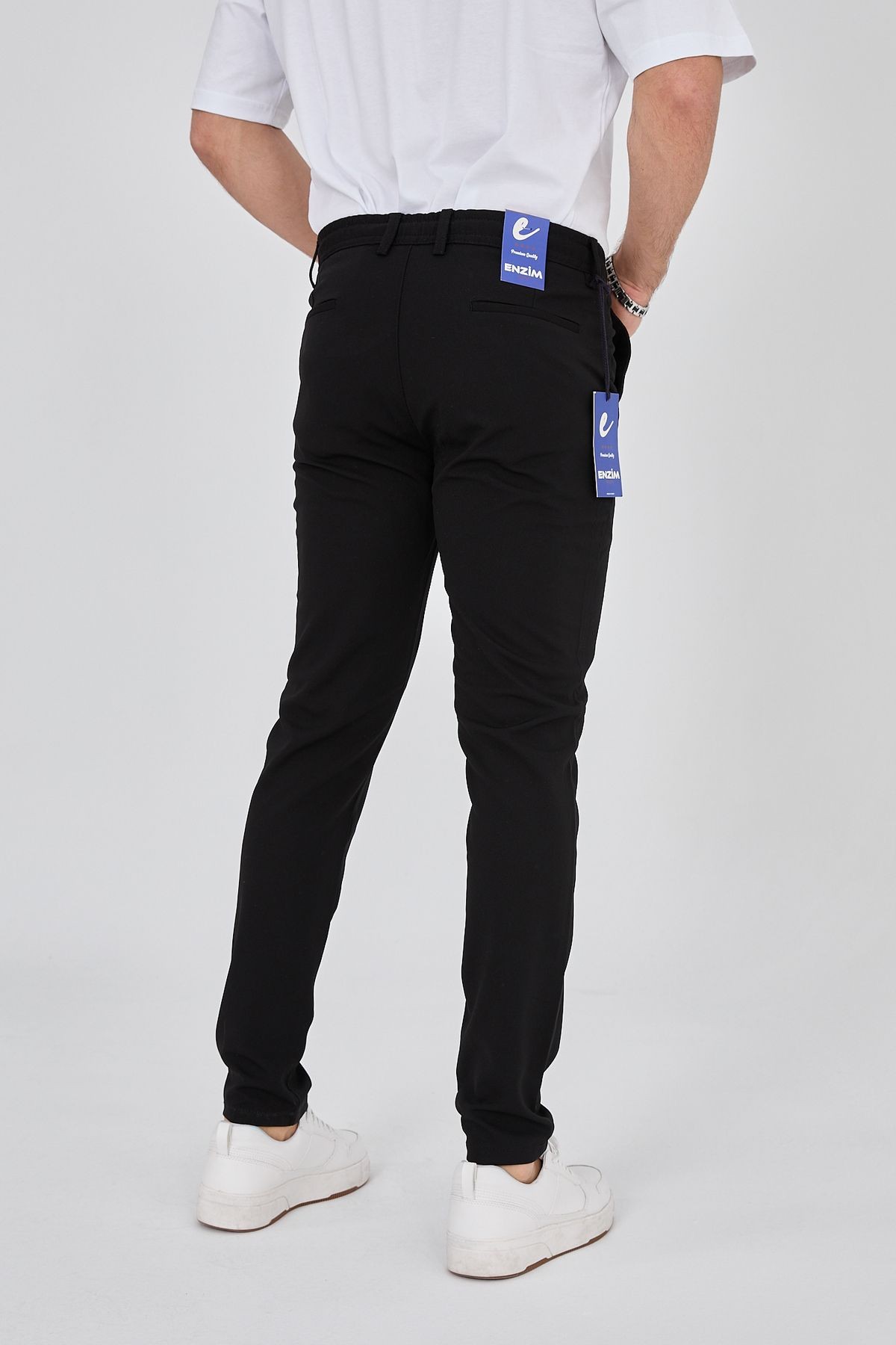 Pollycotton Slim Fit Jogger Pantolon