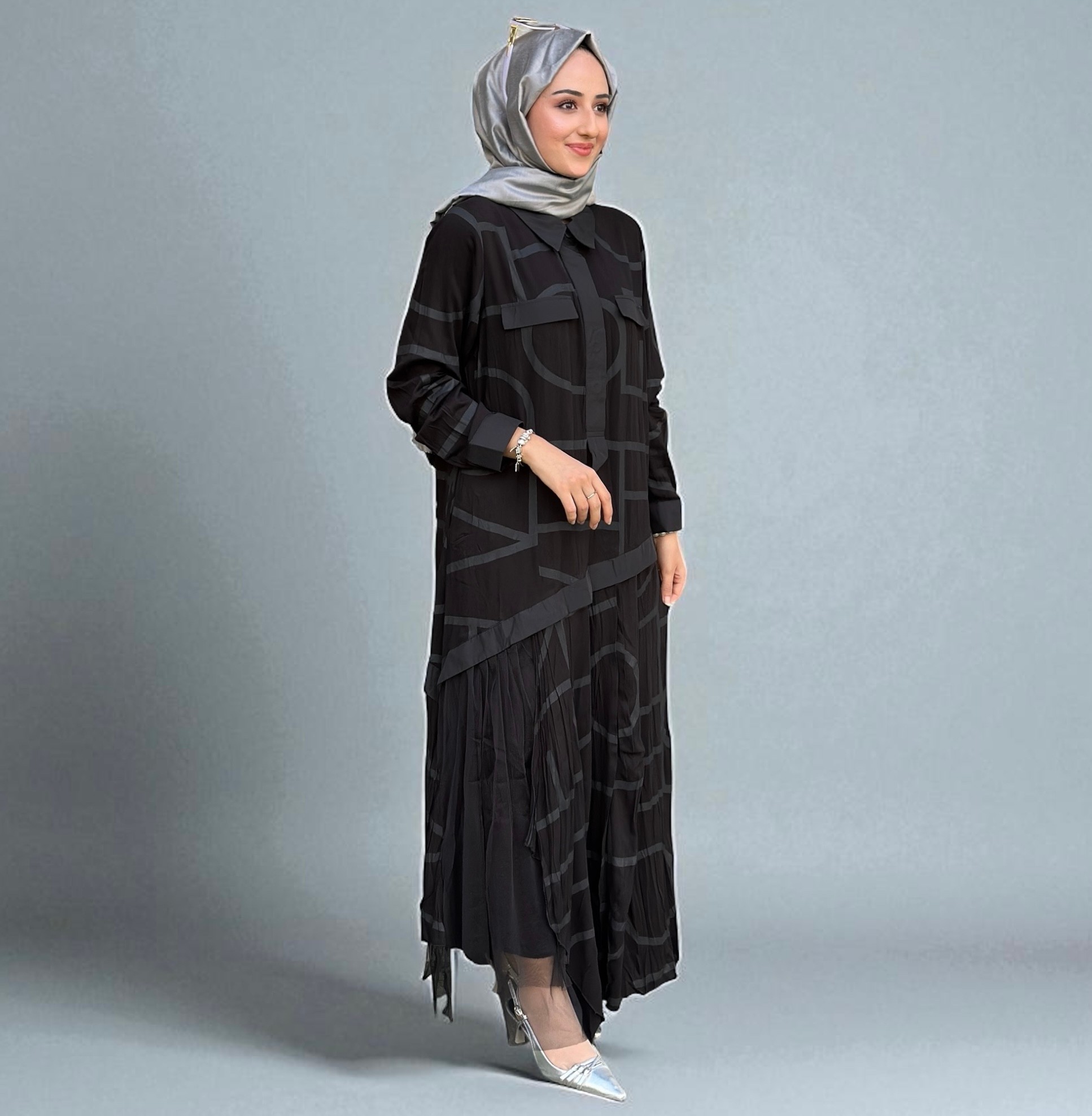 LİSSMORE 5902 TÜL DETAY ELBİSE