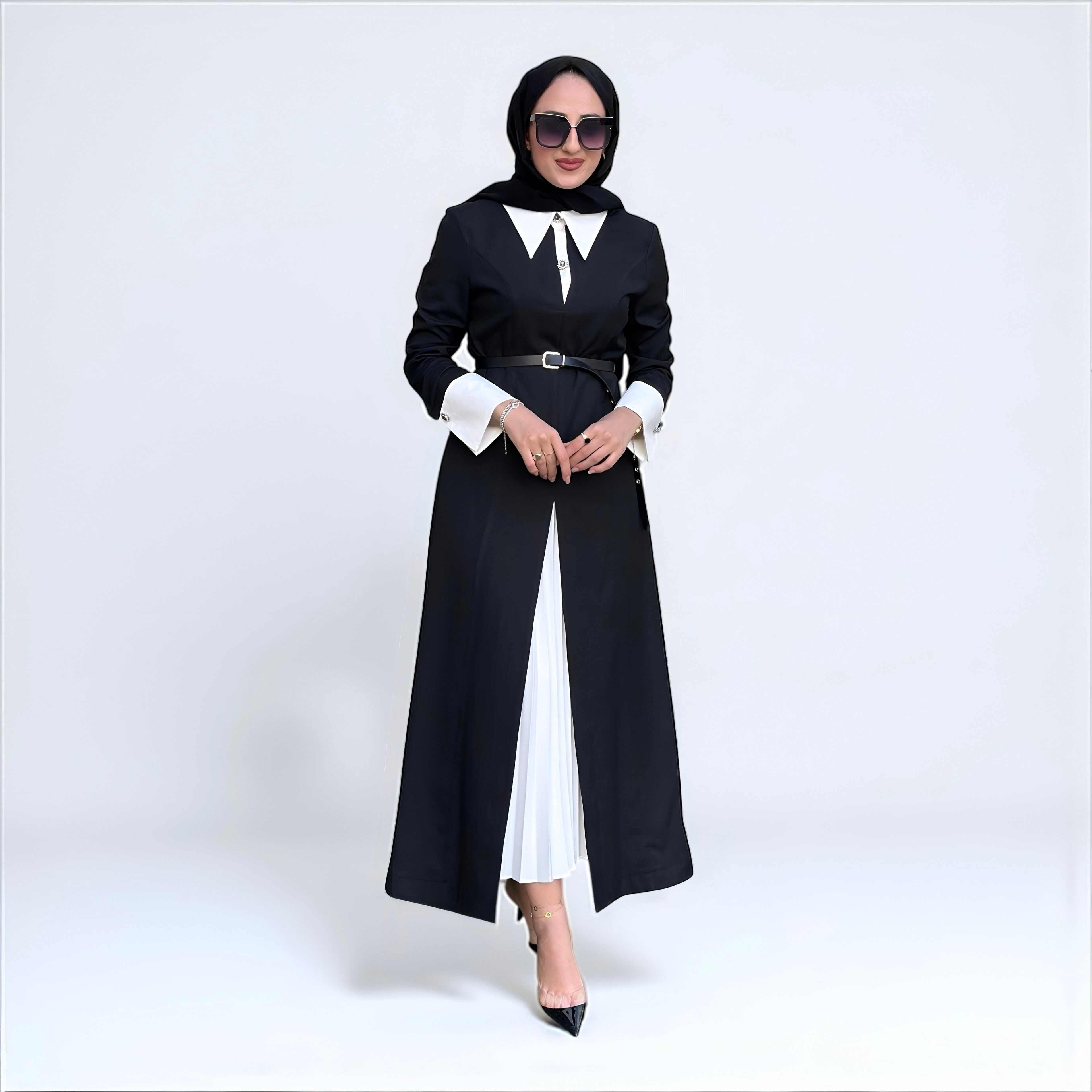 VENÖVE 0010 JADA ETEKLİ ELBİSE