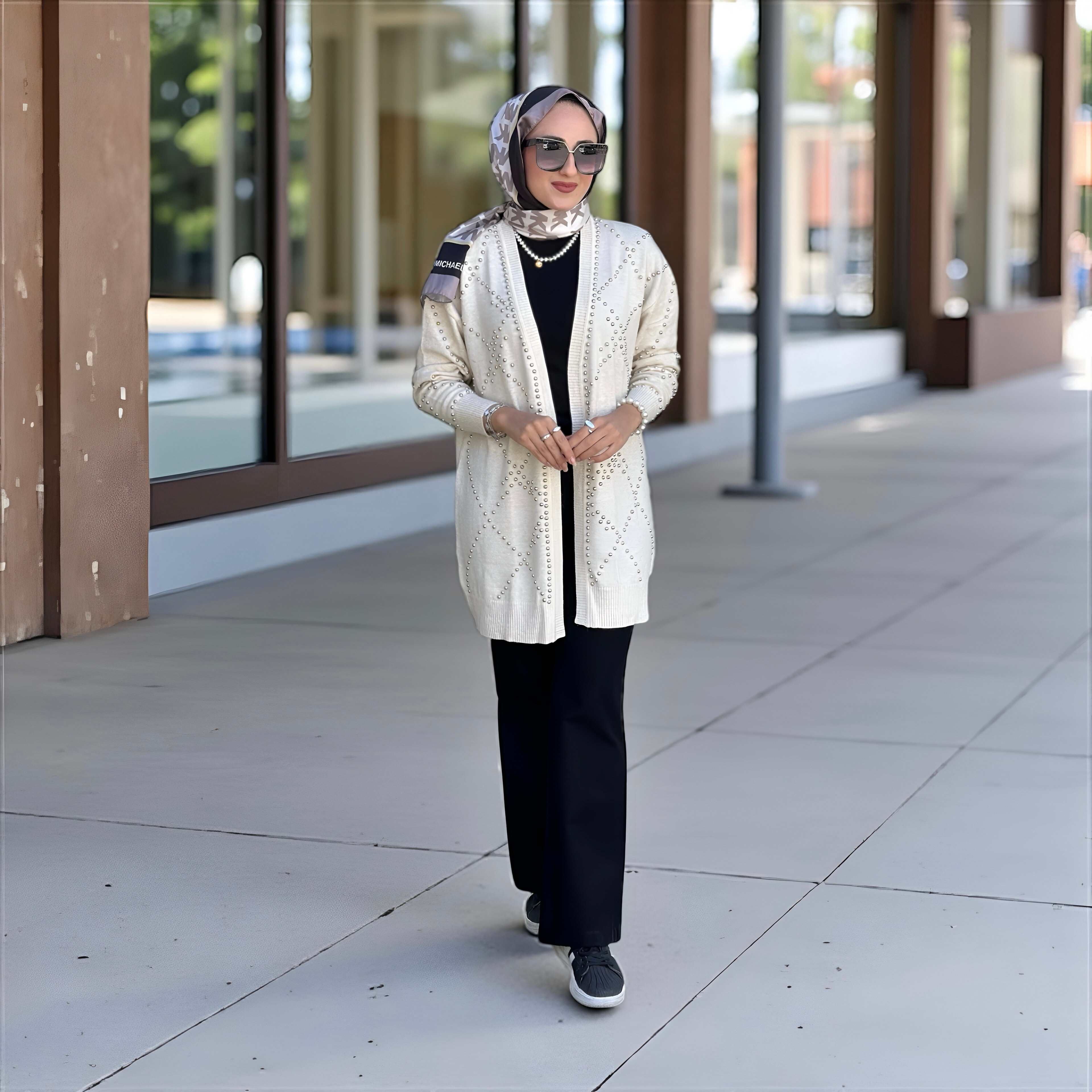 MY312 6106 İNCİ DETAYLI HIRKA
