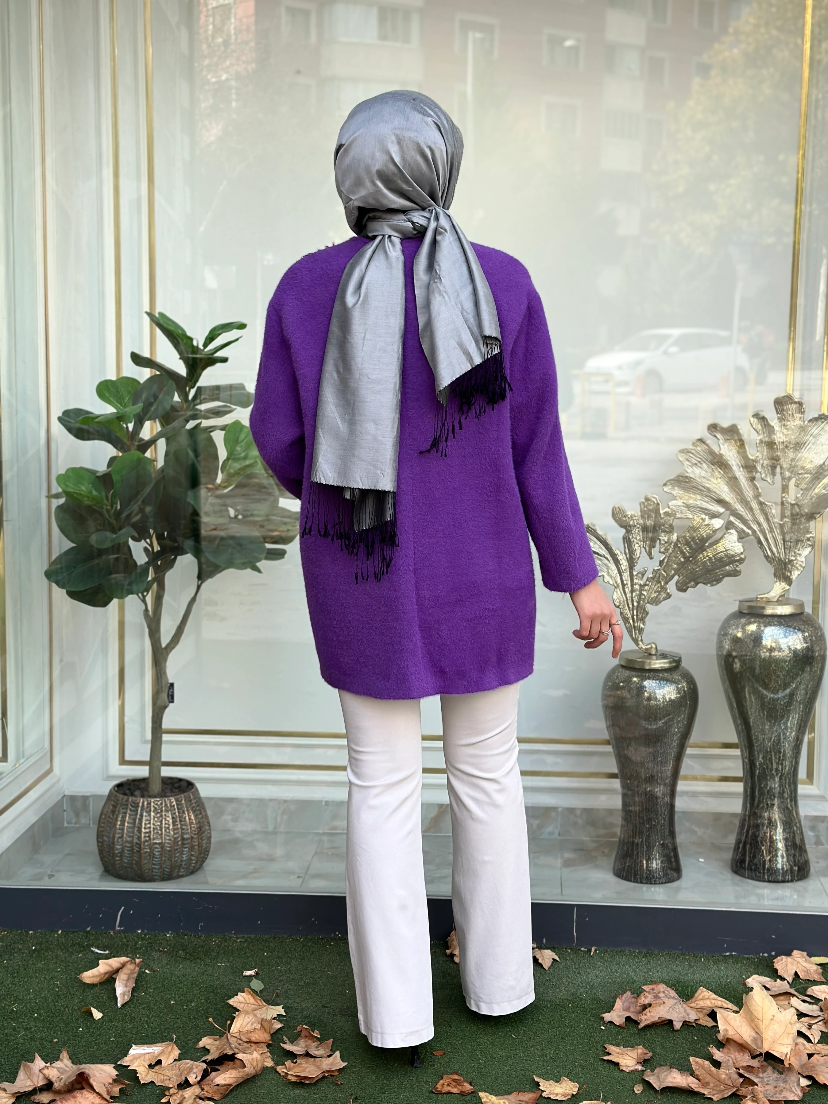 MİSSEMRAMİS 4948 VELLOURA İŞLEMELİ ANGORA KAP 