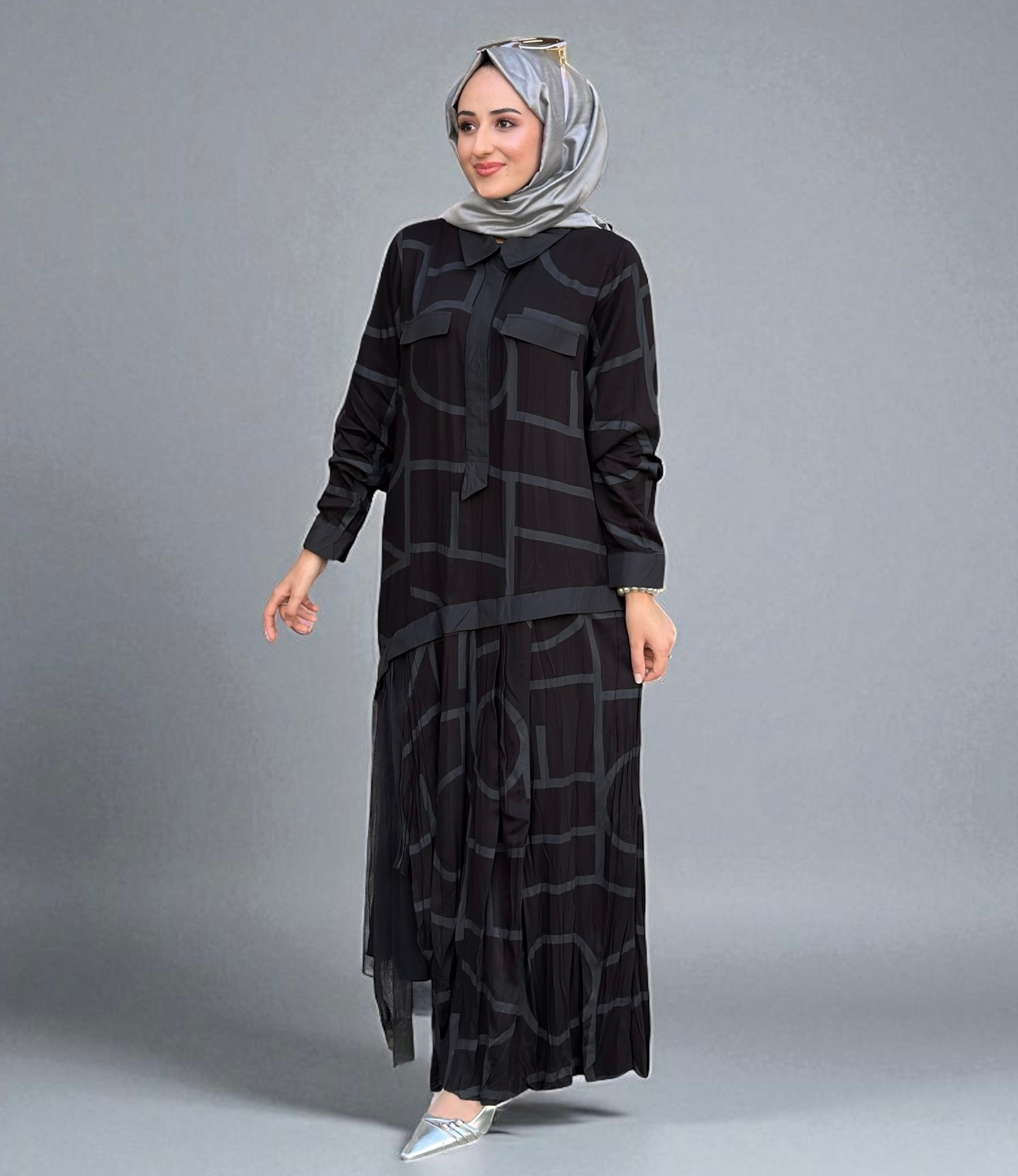 LİSSMORE 5902 TÜL DETAY ELBİSE