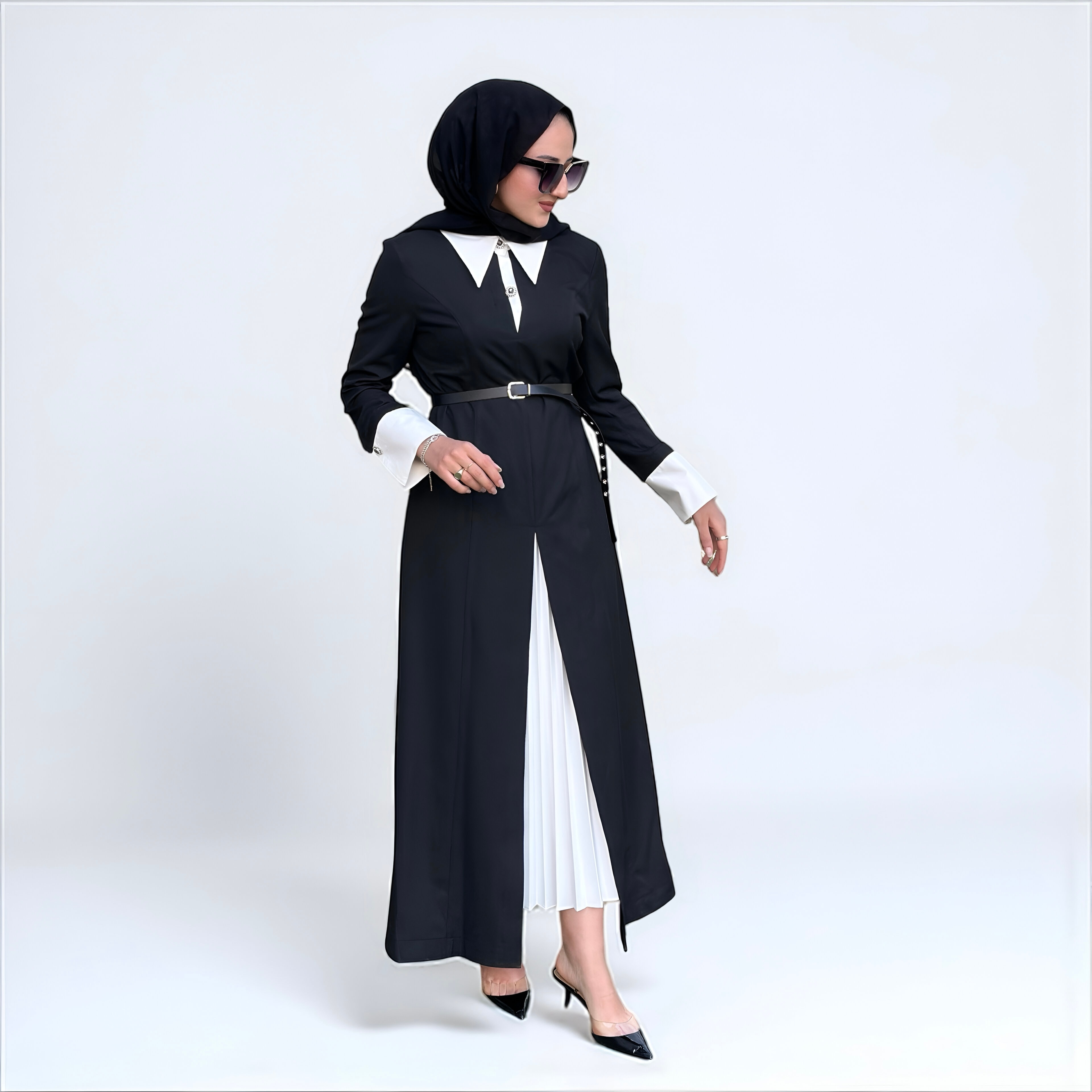 VENÖVE 0010 JADA ETEKLİ ELBİSE