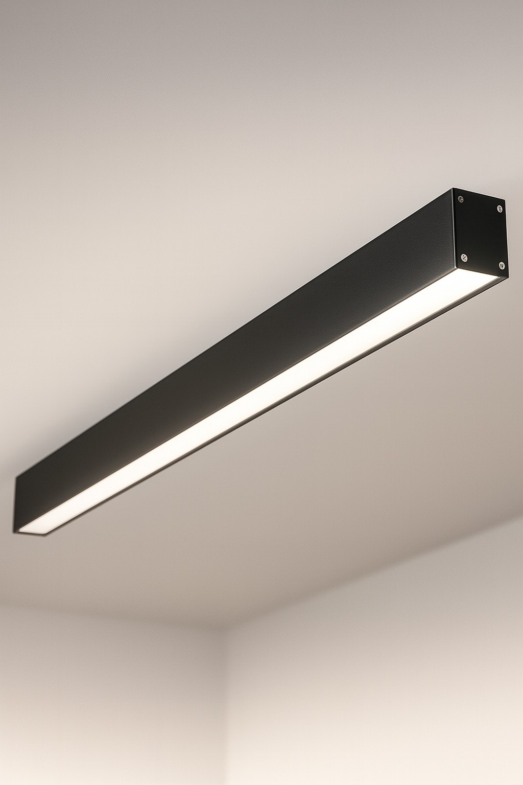 1 METRE SİYAH KASA LİNEER LED 