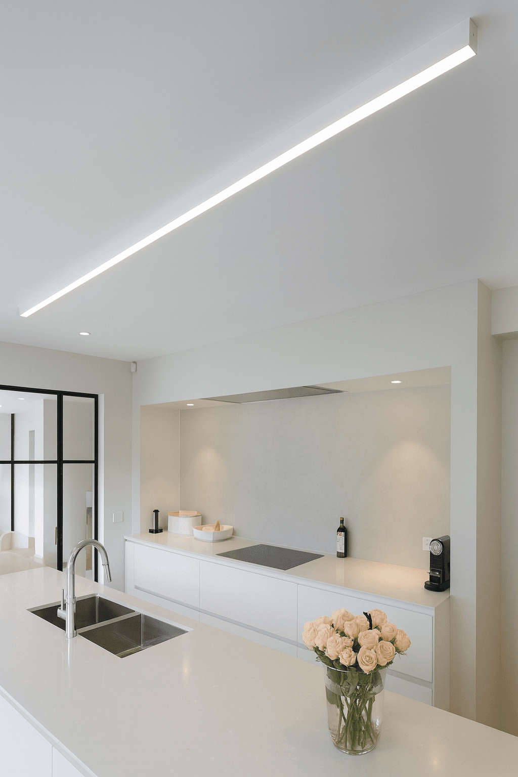 1 METRE BEYAZ KASA LİNEER LED 