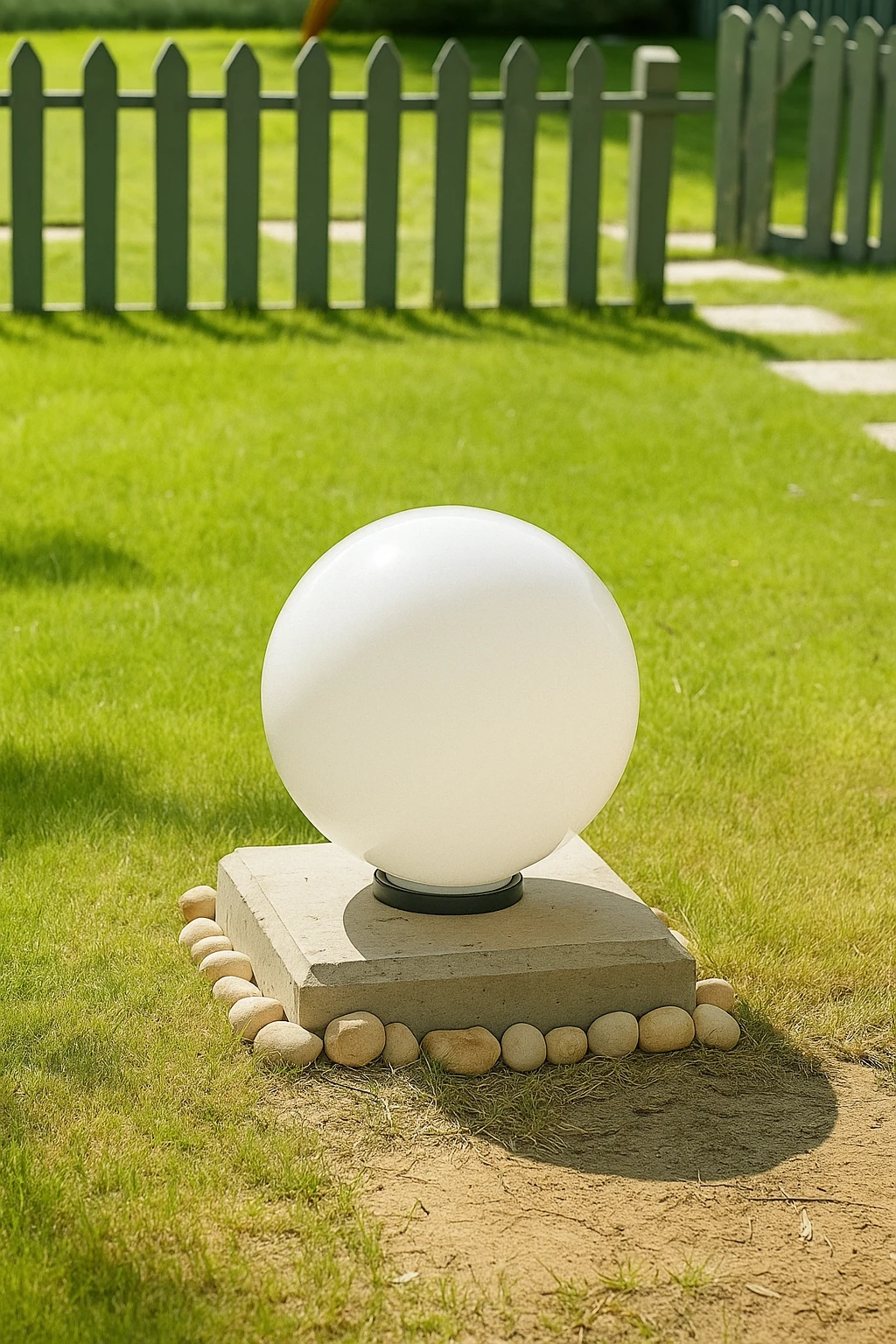 40 CM DEKORATİF LED KÜRE BAHÇE LAMBASI