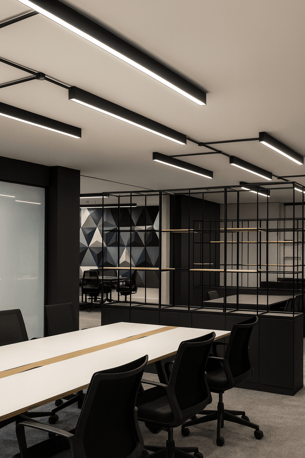 1 METRE ANTRASİT KASA LİNEER LED