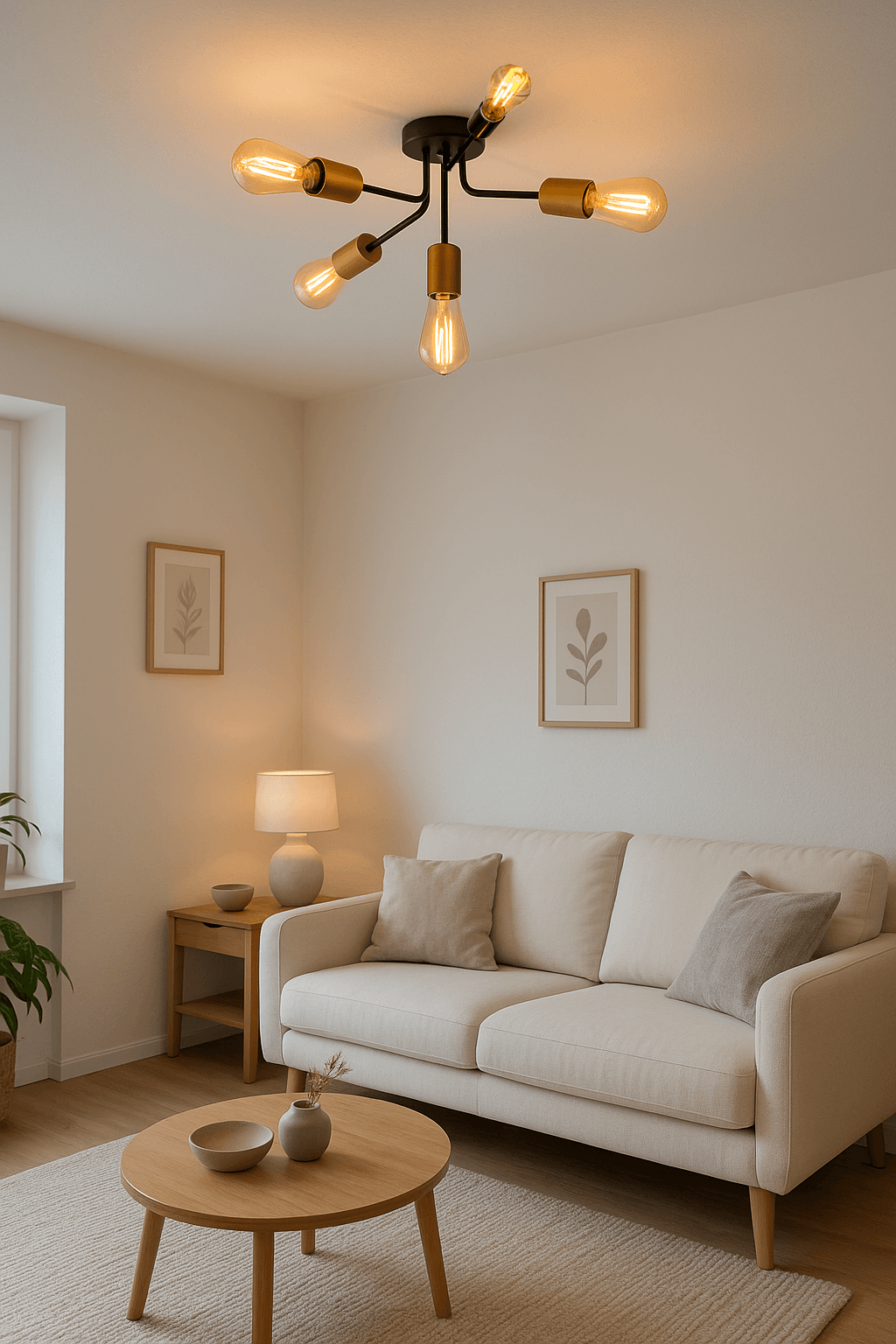 LEDMOTİONS DÖNGÜ MODERN TASARIM SİYAH RENKLİ BEŞLİ AVİZE 