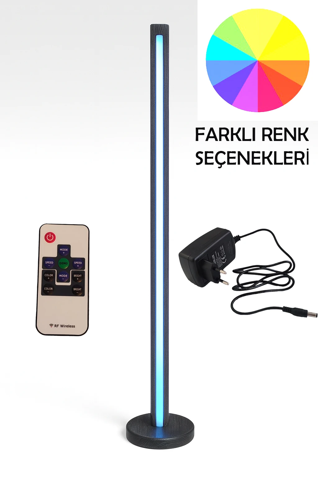 AHŞAP YUVARLAK TABAN 1.54 CM LED LAMBADER 