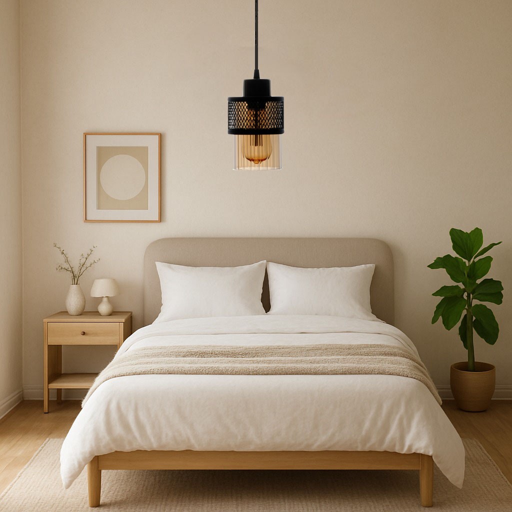 LEDMOTİONS PULSAR HAKİKİ CAM MODEL MODERN  TEKLİ SARKIT AVİZE 