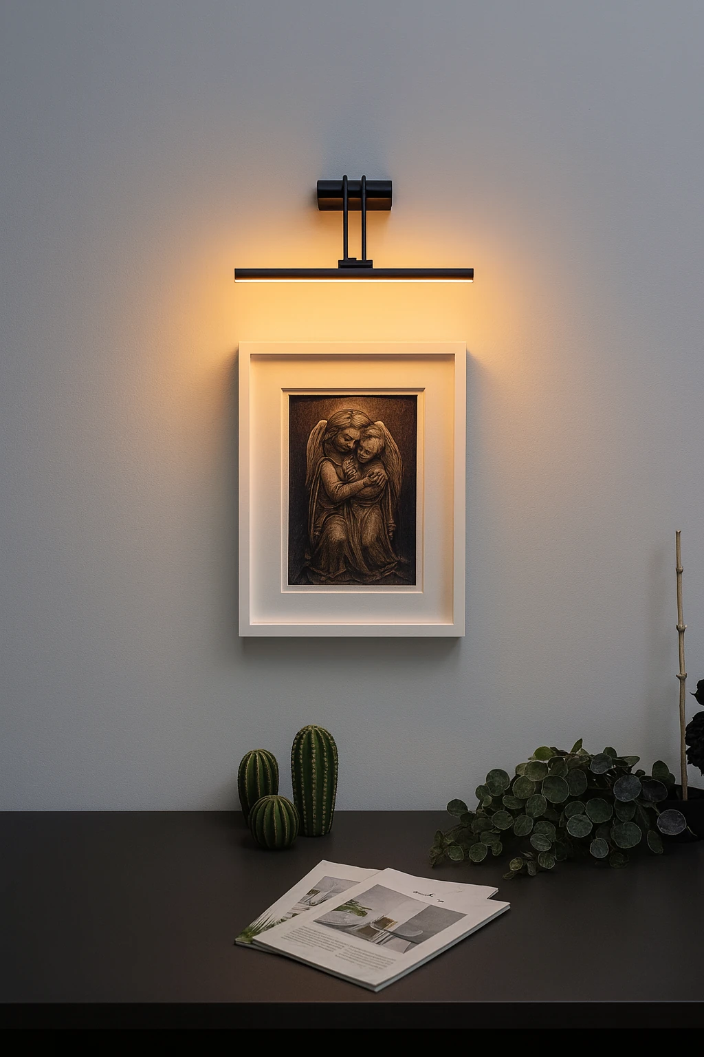 SİYAH DUVAR FLÜT APLİK 