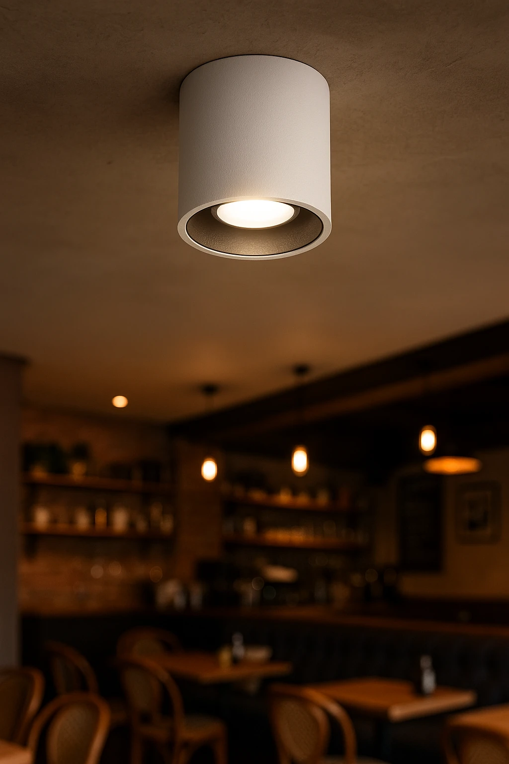 SLİM SİLİNDİR BEYAZ MAT GOLD SIVA ÜSTÜ KASA 