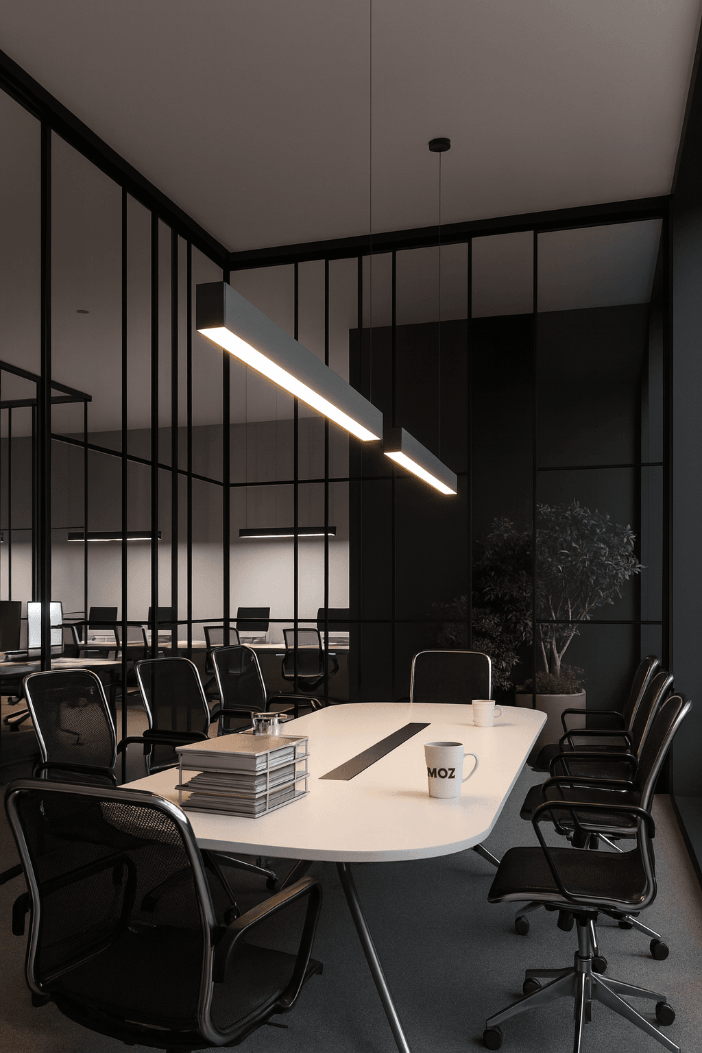 1 METRE ANTRASİT KASA LİNEER LED