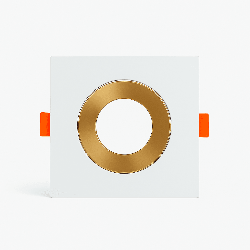 DEKORATİF KARE BEYAZ GOLD KASA