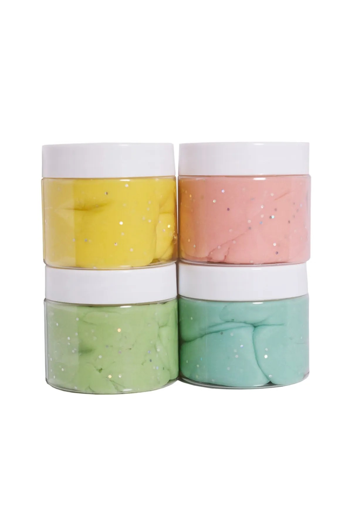 4'lü Glitter Pastel Renk Seti 4x150gr Bonimo Play Dough Doğal Oyun Hamuru 