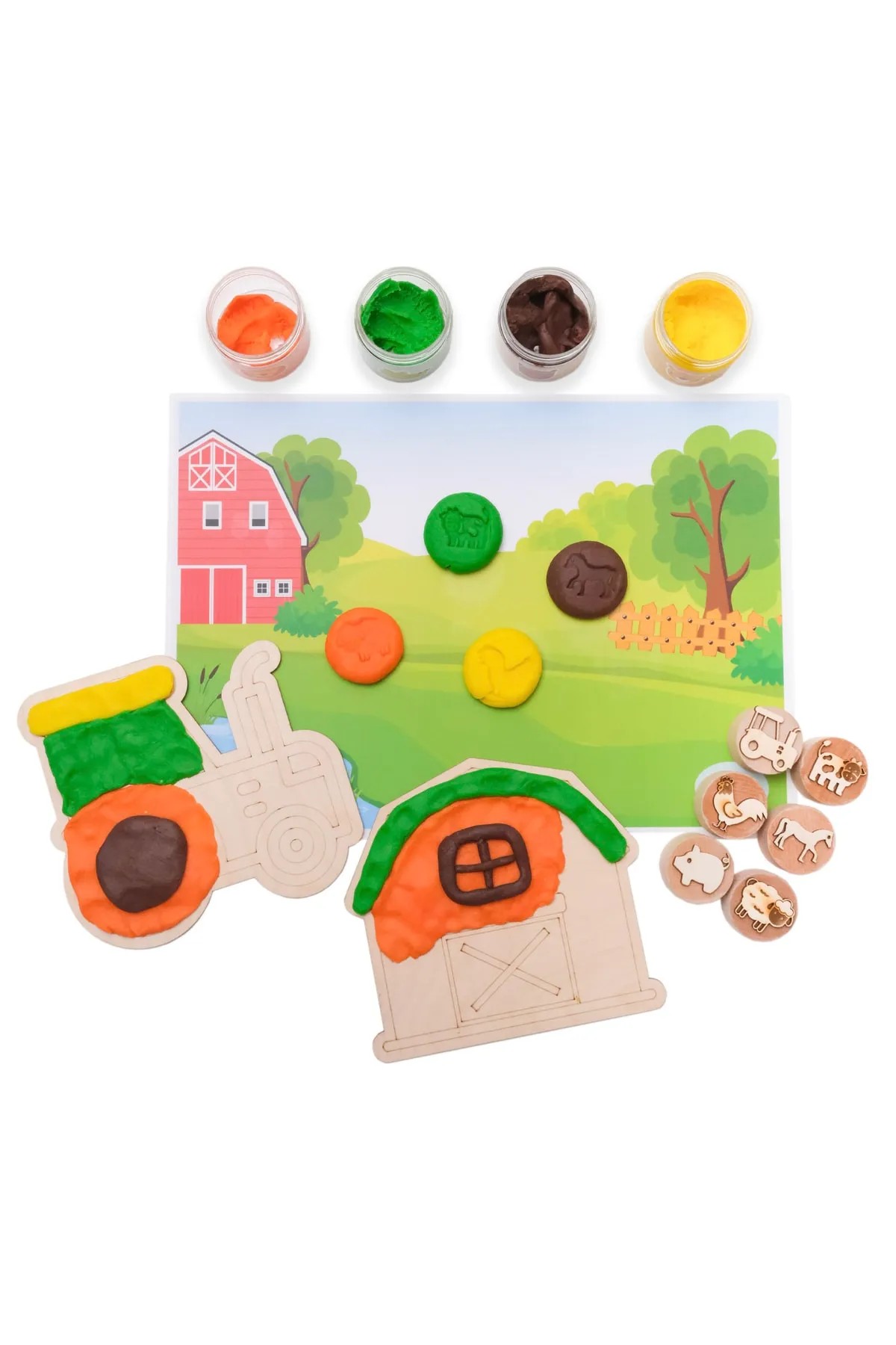 Bonimo Temalı Oyun Hamuru Etkinlik Seti-Bonimo Play Dough - ÇİFTLİK