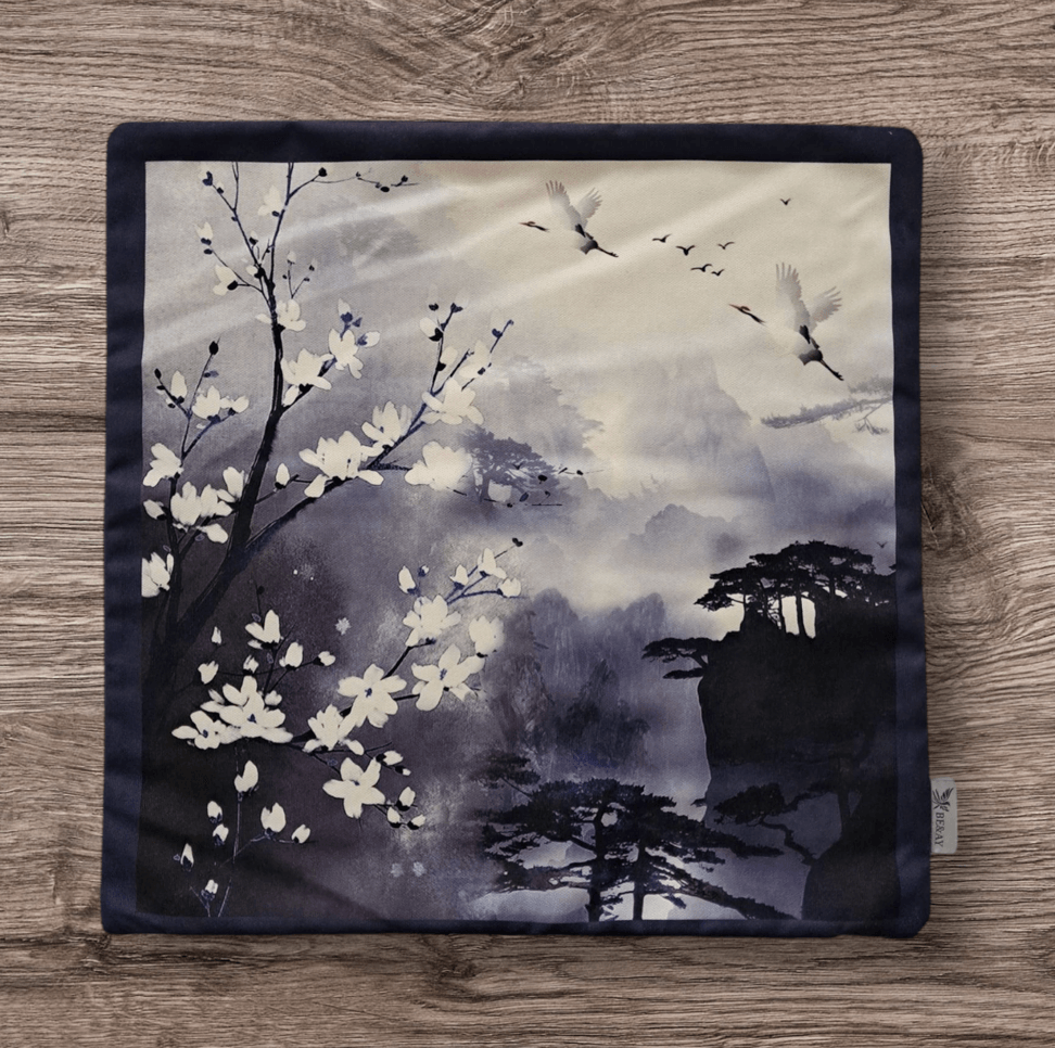 BASKILI KIRLENT KILIFI - SAKURA VE SİS