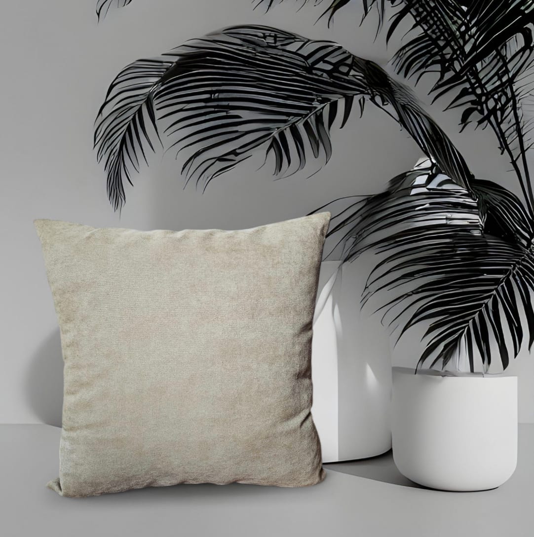 DÜZ ADA DOKUMA KIRLENT KILIFI - Bej