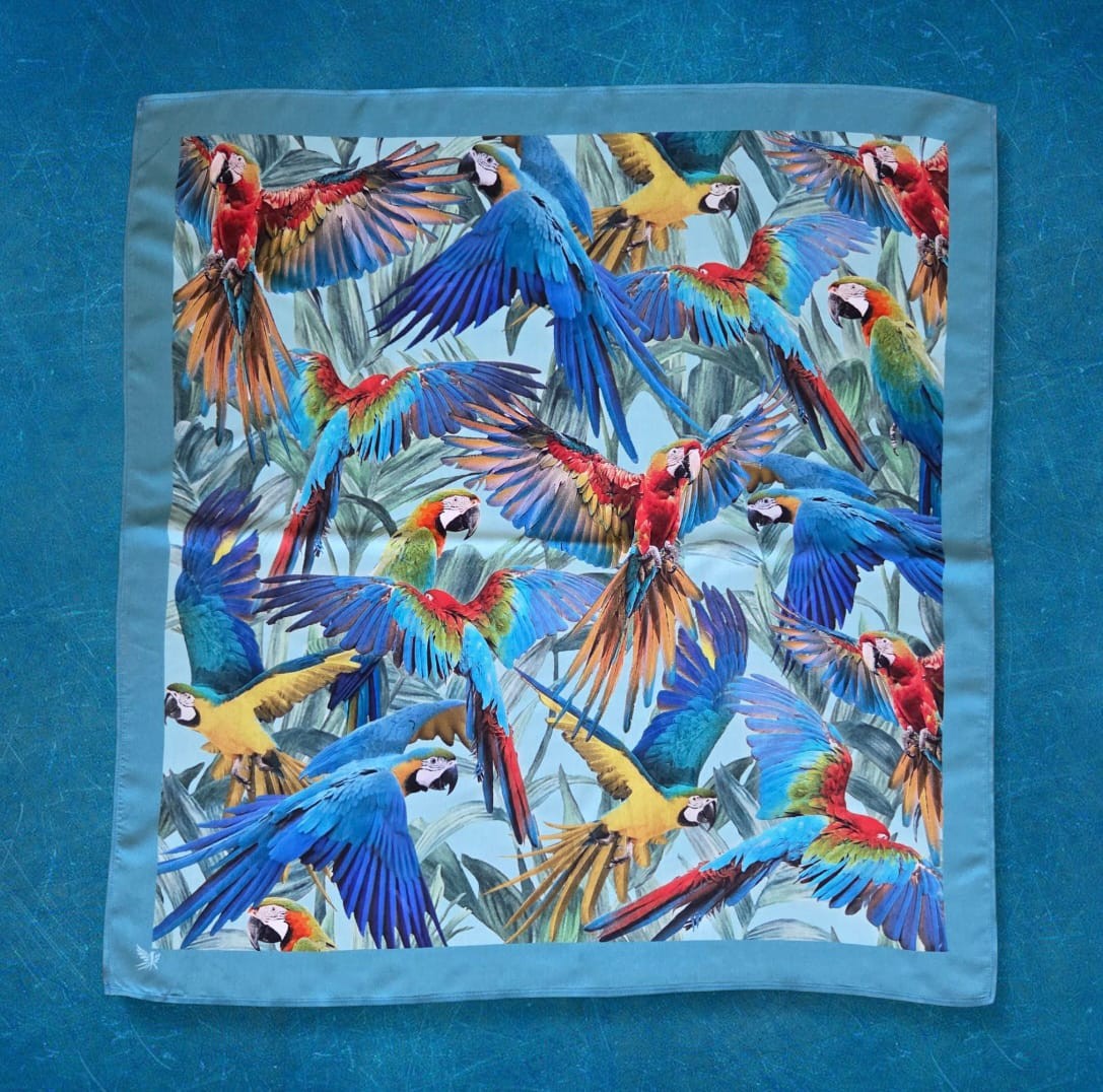 FULAR - TROPİK KANATLAR - 65 X 65 cm - Viscose