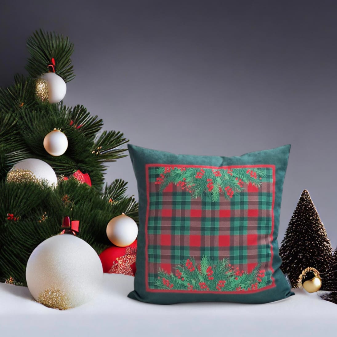 BASKILI KIRLENT KILIFI - YILBAŞI KOKİNA