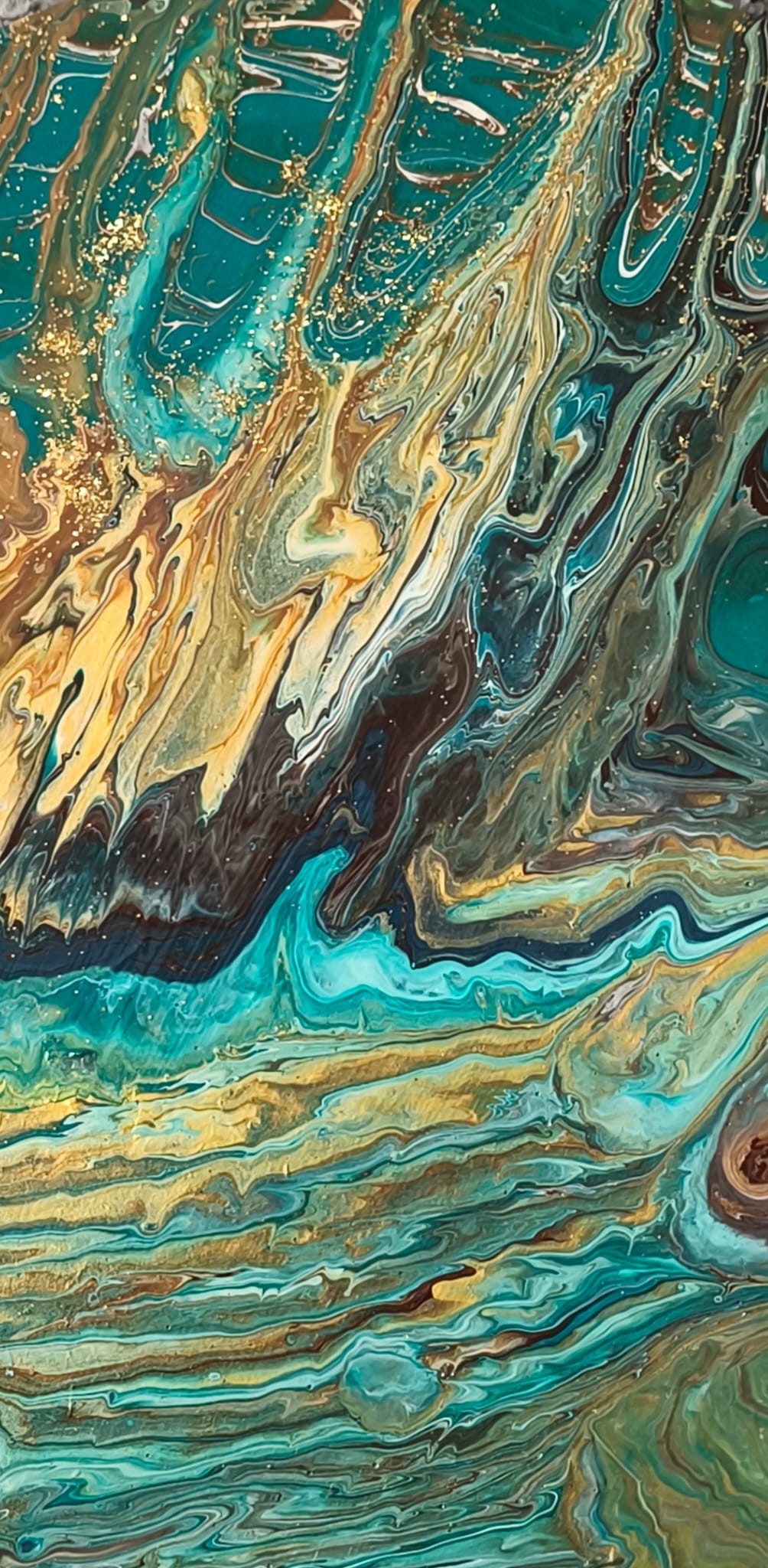 POURING TABLO - ALTIN DALGALAR