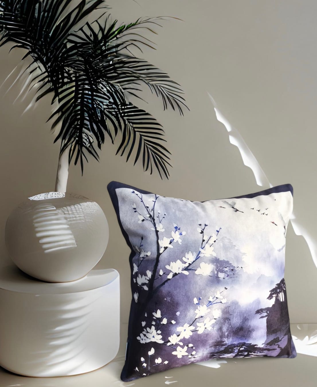 BASKILI KIRLENT KILIFI - SAKURA VE SİS