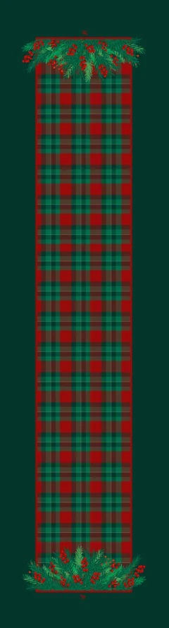 BASKILI RUNNER  - YILBAŞI KOKİNA - 40*140 CM