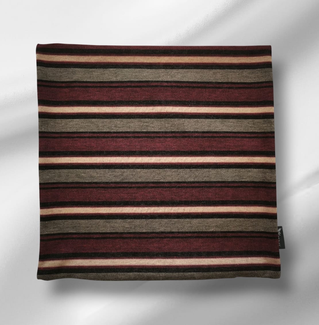 ÇİZGİLİ KIRLENT KILIFI, BORDO - SİYAH