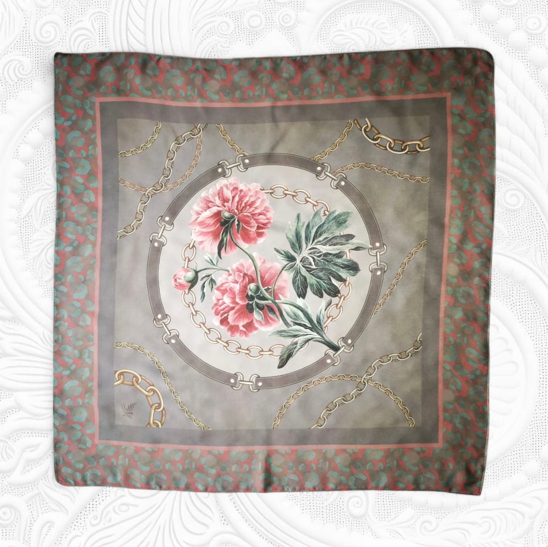 FULAR - ZİNCİRLİ ŞAKAYIK - 65X65 CM 