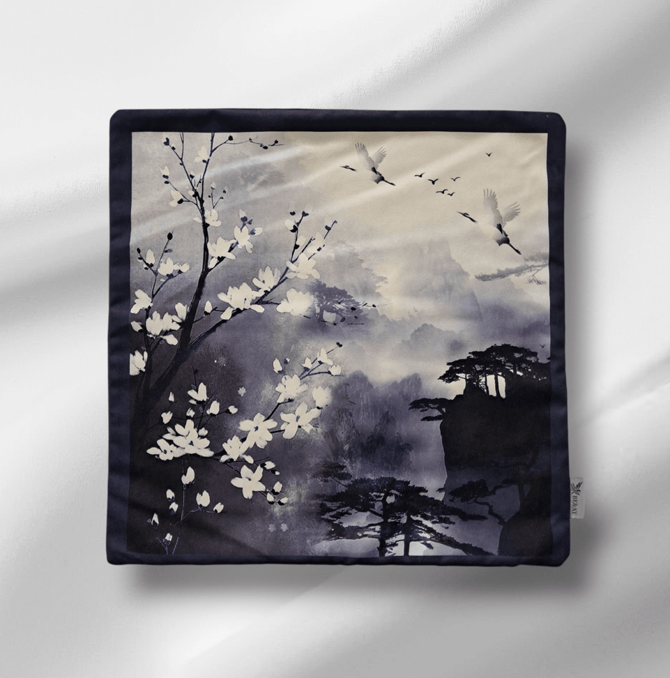 BASKILI KIRLENT KILIFI - SAKURA VE SİS