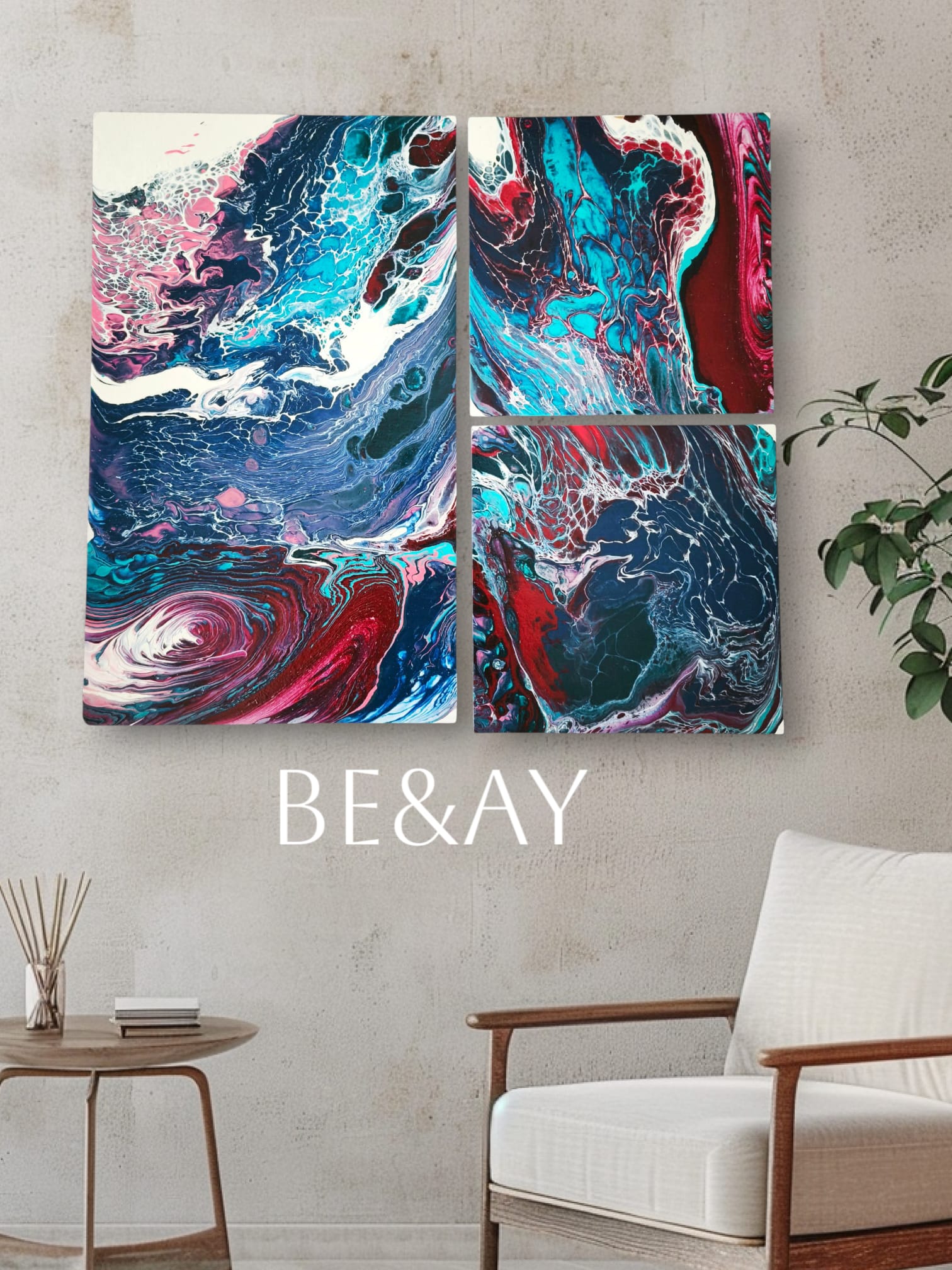 POURING TABLO SETİ - KALP BAĞI