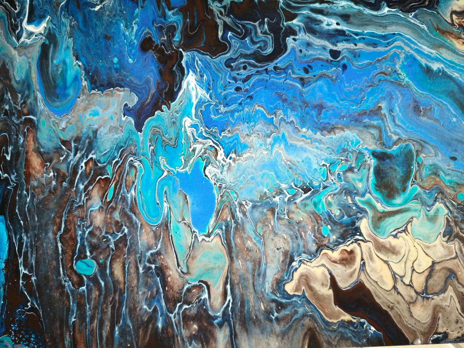 POURING TABLO - DALGALARIN DİLİ
