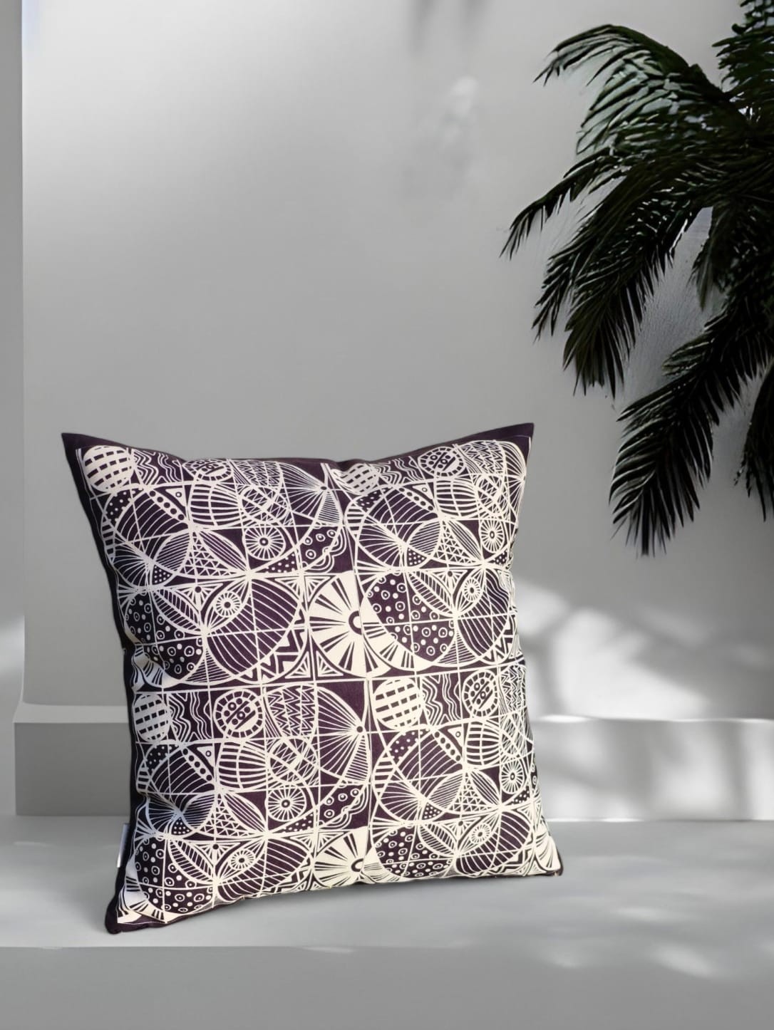 BASKILI KIRLENT KILIFI - GEOMETRİK DALGALAR