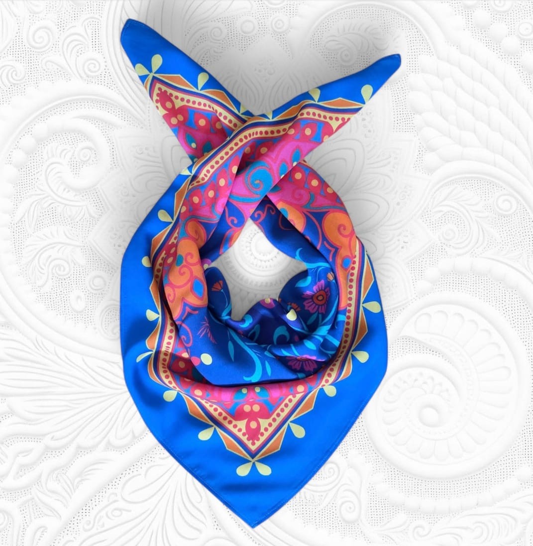 FULAR - SARAY BAHÇESİ - 65 X 65 cm - Viscose 