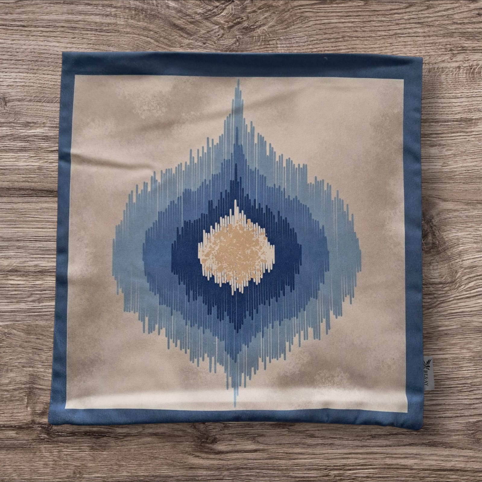 BASKILI KIRLENT KILIFI - GÖKYÜZÜ DAMLASI