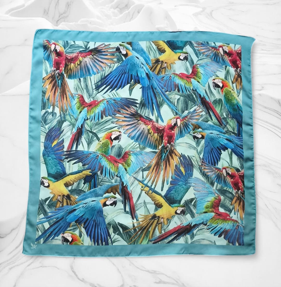 FULAR - TROPİK KANATLAR - 65X65 CM 