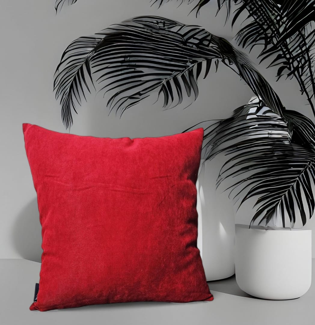 DÜZ ADA DOKUMA KIRLENT KILIFI - Kırmızı